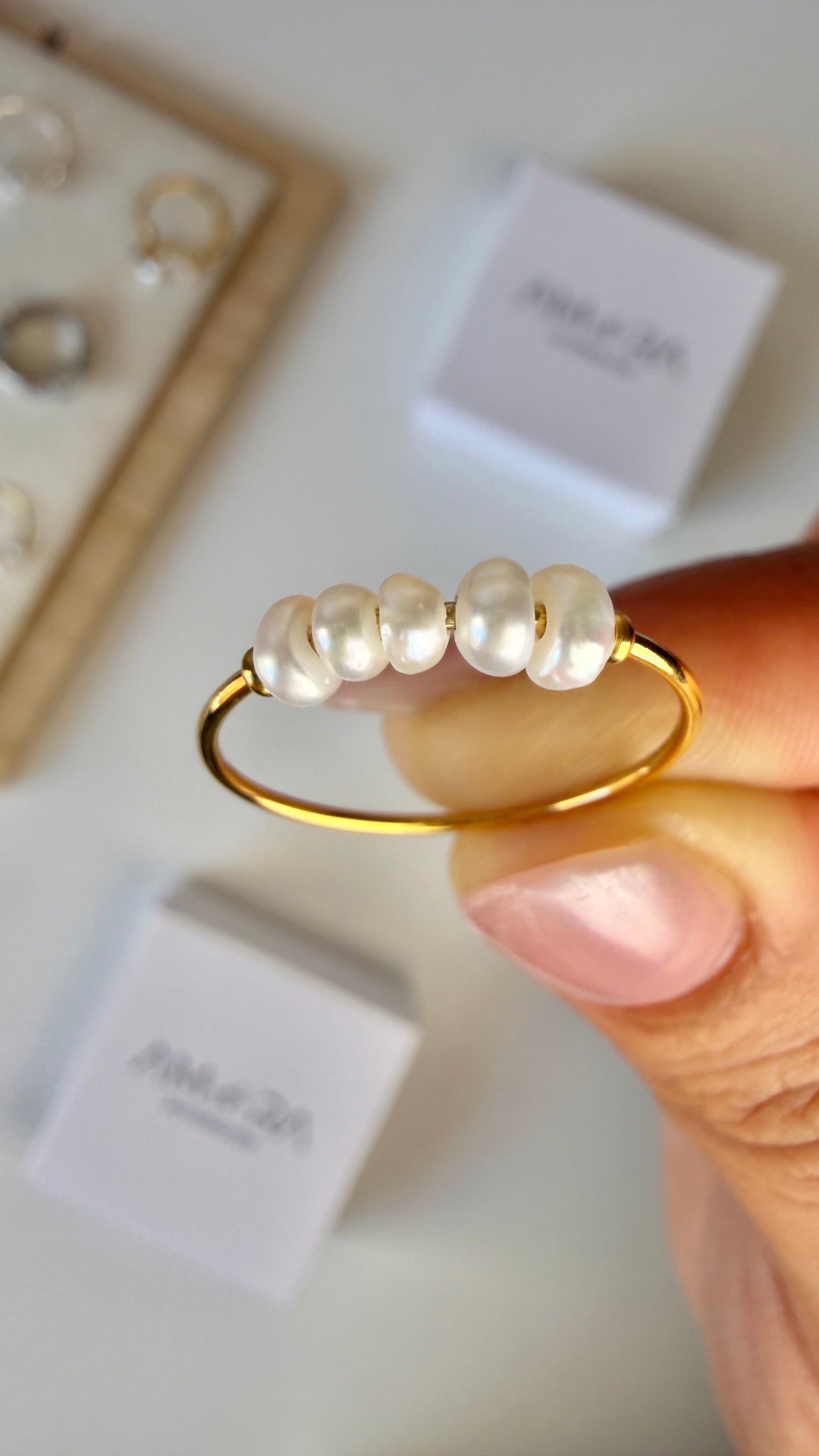 Anillo Aurea Perlada