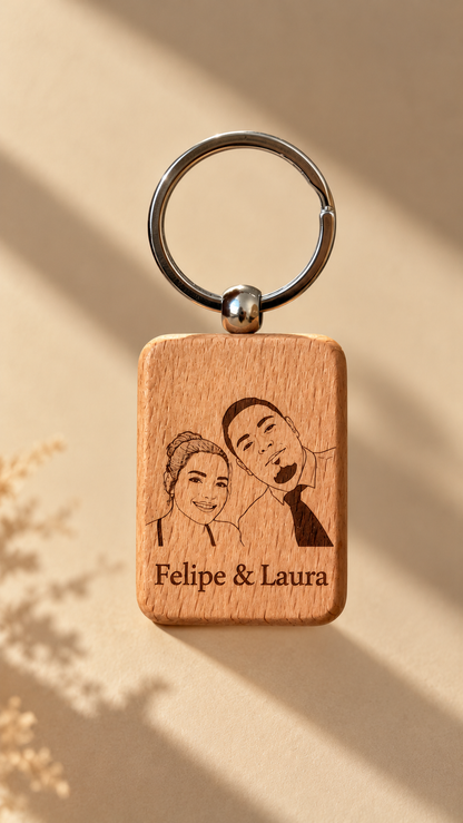 Llavero madera - personalizable